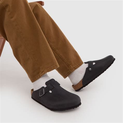 Mens Black BIRKENSTOCK Boston Sandals | schuh