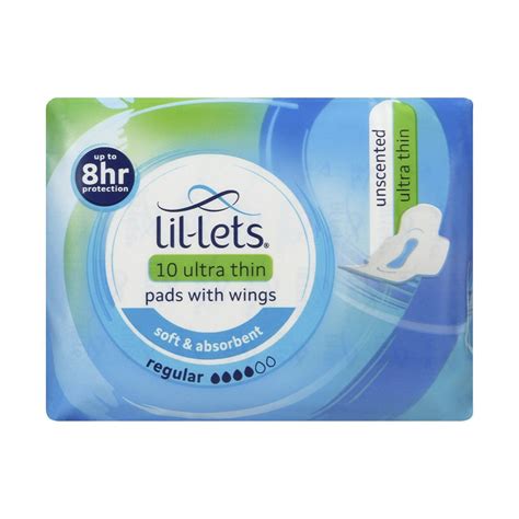 Lil-Lets Ultra Regular Unscented Pads 10 Pads - Med365
