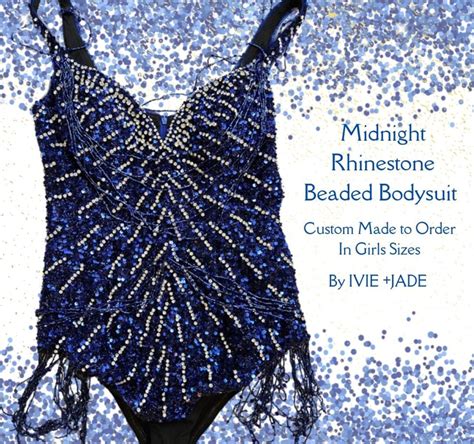 Girls Unique Bejeweled Midnight Era Bodysuit | Sparkly Celebrity ...