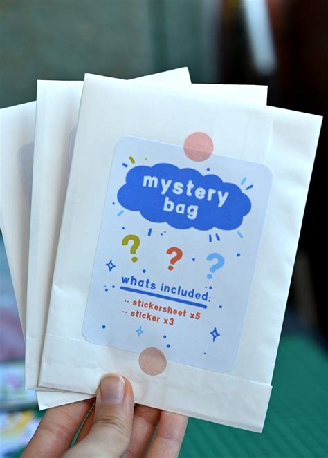 Mystery Sticker Bag Surprise Sticker Pack Blind Sticker Bundle Water ...