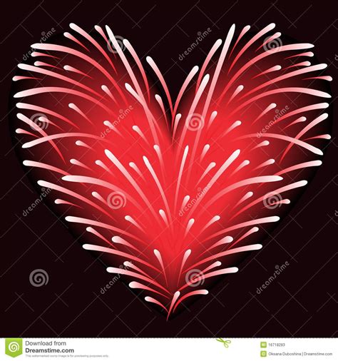 Coeur De Feux D'artifice Photographie stock - Image: 28442722 Plus ...