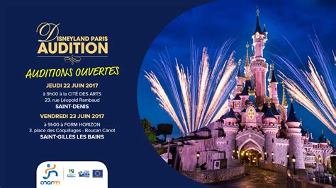Audition Disneyland Paris recrute à la Réunion h/f - CDD / CDI ...