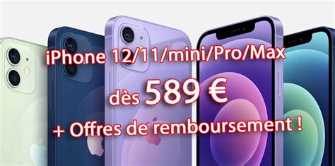 Promo : 20% remboursés sur les iPhone 12/11/Pro/Max