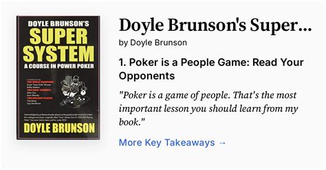 Doyle Brunson's Super System | Summary, Quotes, FAQ, Audio
