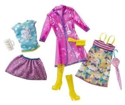 Mattel Barbie Fashionistas Day Looks Clothes - Rainy Day Outfits (# ...