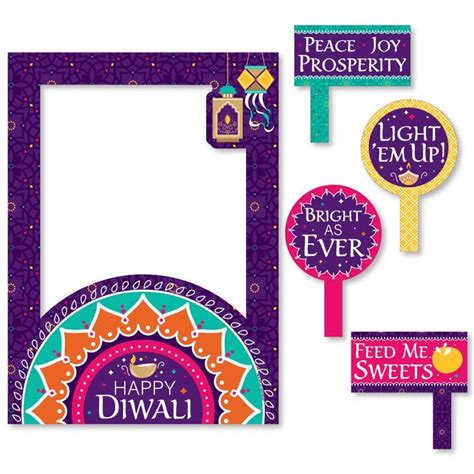 Big Dot of Happiness Happy Diwali Festival of Lights Party Photo Booth ...