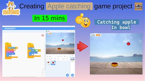 Creating apple catching game project in a bowl |In 15 mins |Scratch||Let Us Know|