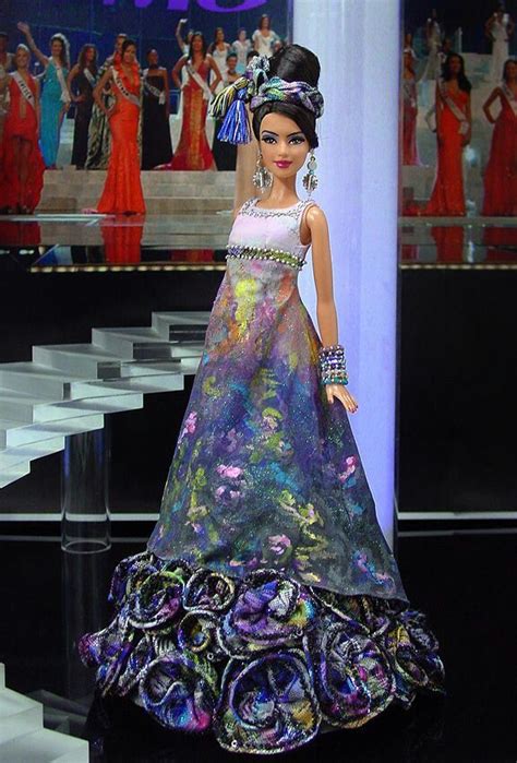 Guatemala | Barbie gowns, Beautiful barbie dolls, Barbie miss