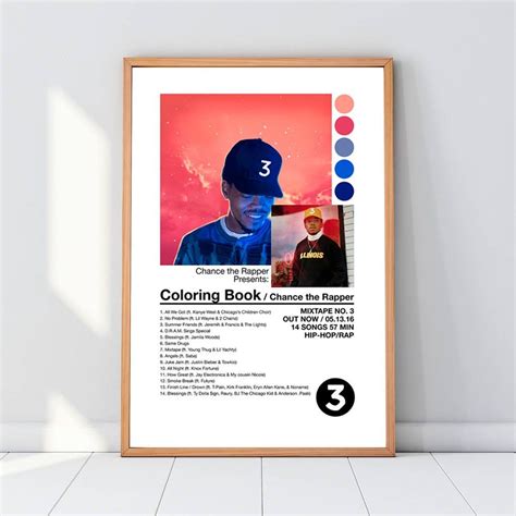 Chance The Rapper Coloring Book Poster - Chance The Rapper Poster Acid ...