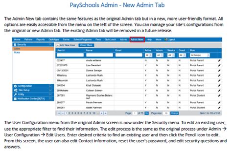 PaySchools Admin New Admin Tab | PaySchools