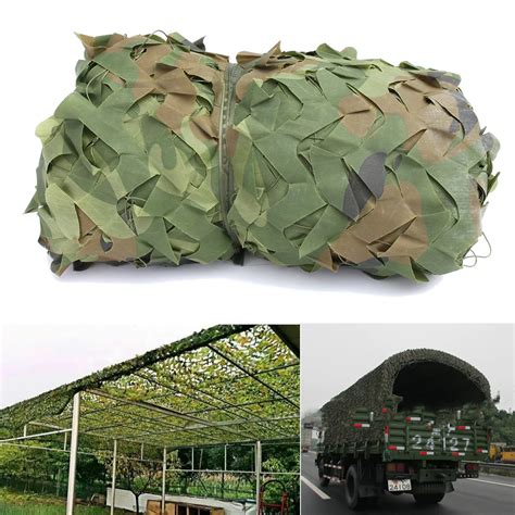 Woodland Camouflage Military Netting Sunshade Cloth Canopy Shelter 10x1 ...