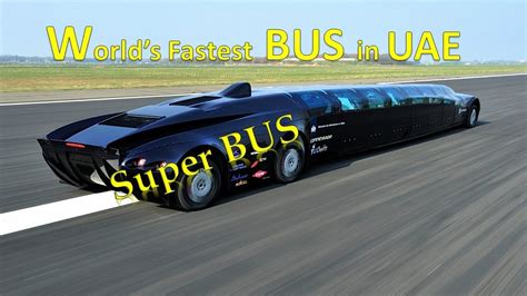 Superbus World's fastest bus in UAE