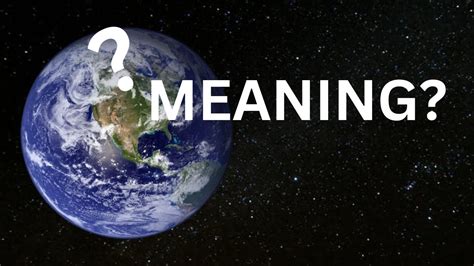 So how do you find meaning in a 