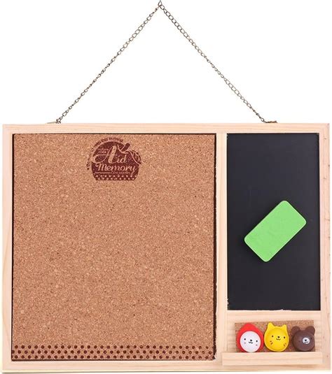 2 in 1 Kleine magnetische Tafel Kreidetafel Kork Tafel zum Aufhängen ...