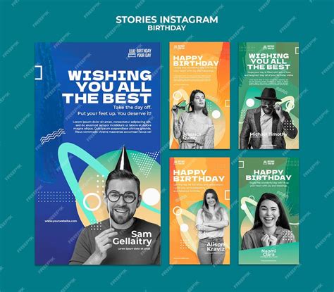 Anniversaire Instagram stories | PSD Premium