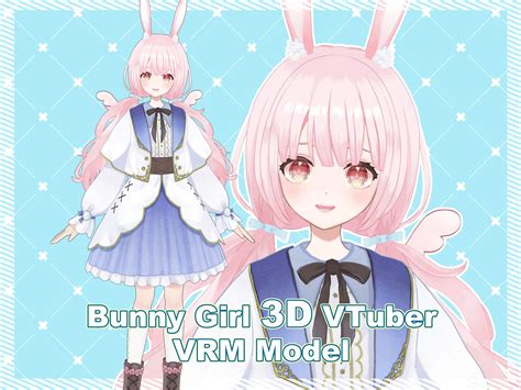 Bunny Girl 3D Vtuber Model Premade 3D Vtuber Model VRM 3D MODEL Fully ...