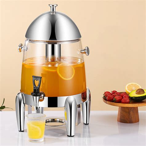 3 Gallon Single Beverage Dispenser Stainless Steel Drink Dispenser ...