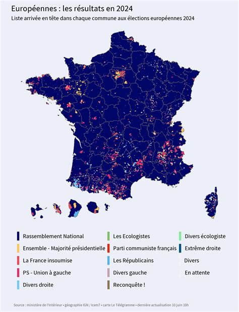Résultats des élections européennes en France, ville par ville [Carte ...