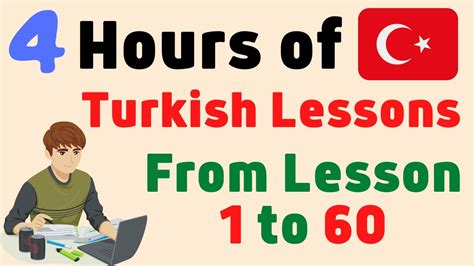 Learn Turkish - 4 Hours of Turkish Lessons in 1 Video | Language Animated
