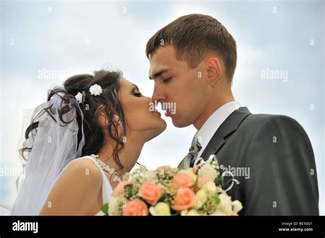 Newly-married couple. Pair young men in wedding day Stock Photo - Alamy