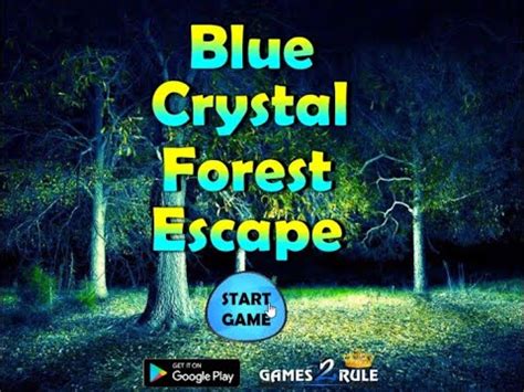 blue crystal forest escape video walkthrough - YouTube