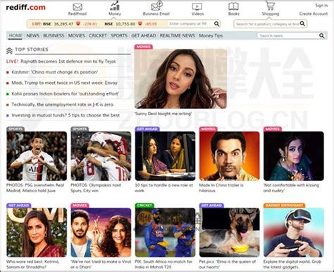 Rediff：印度门户网站_搜索引擎大全(ZhouBlog.cn)
