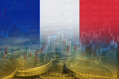 France Flag Stock Investment Trading Coin Graph Stock Photos - Free ...