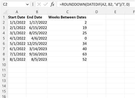 Comment convertir des jours en semaines dans Excel - Statorials