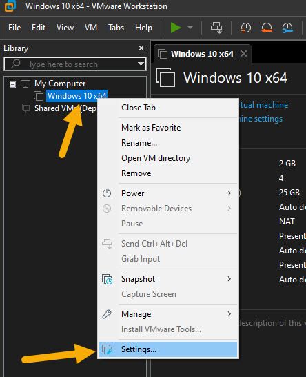 Disable Side Channel Mitigation in VMware Workstation