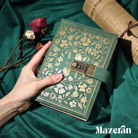 Locked Diary,journal With Lock for Women Leather Notebook ,password ...