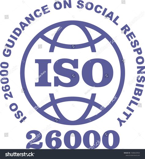 Iso 26000 Stamp Sign Guidance On: vector de stock (libre de regalías ...