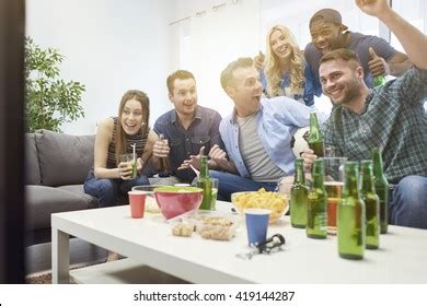 Party Friends During Match Stock Photo 419144287 | Shutterstock