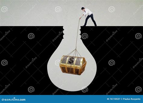 Businessman Get Treasure Chest Stock Image - Image of professional ...