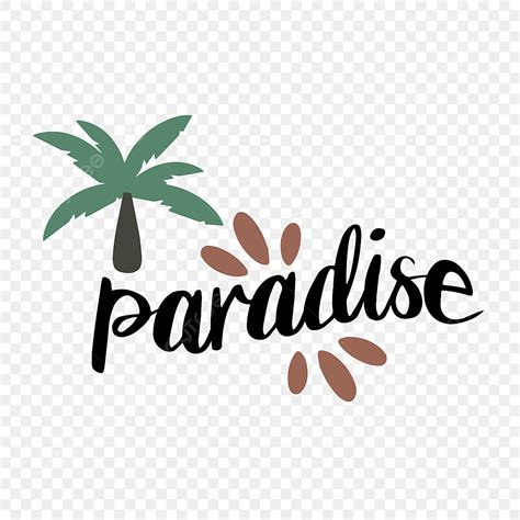 Paradise Clipart Hd PNG, Greenery Paradise, Svg, Sentence, Handwriting ...