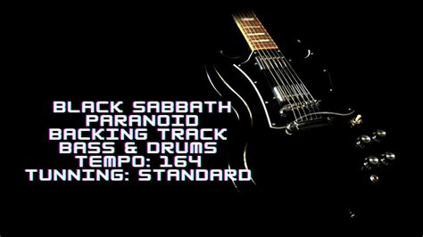 PARANOID BLACK SABBATH BACKING TRACK BASS & DRUMS