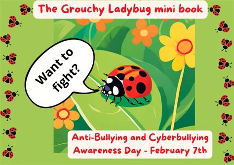 Didactic use of 'The Grouchy Ladybug' - Mini Book for Anti-Bullying Day ...