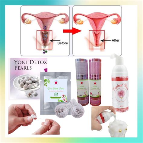 [3pcs Detox Pearl + Yoni Oil + Feminine Wash] Balance Hormones / Reduce ...