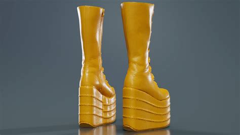 Blocky Boots - 3D Model by Polygonal Miniatures