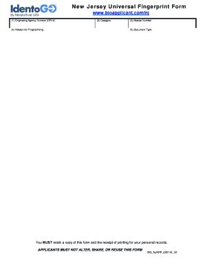 Fingerprint Application Form - Fill and Sign Printable Template Online