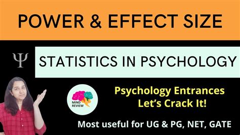 Power & Effect Size| Statistics in Psychology| Psychology Entrances| Mind Review