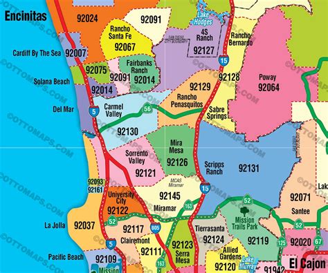 California Zip Code Maps - California Cali