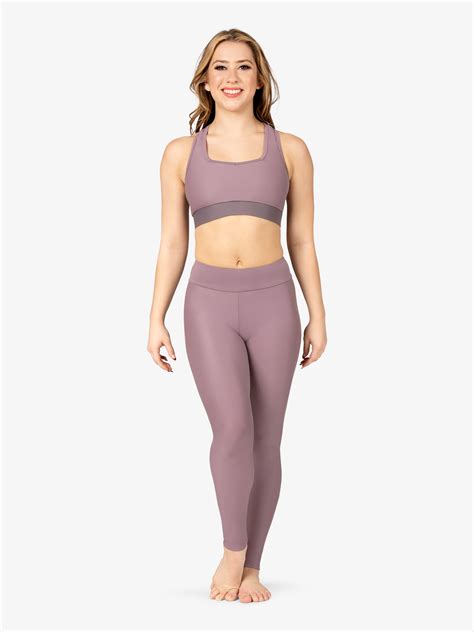Womens High Waist Dance Leggings - Pants & Leggings | BalTogs BT5343 ...