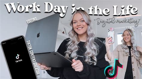 Work Day in the Life 👩🏼‍💻 as a Full Time TikTok Content Creator How I ...