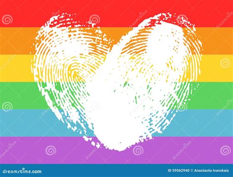 Affiche Avec Le Symbole De Soutien De LGBT Illustration de Vecteur ...