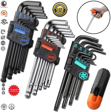 Home & Garden Hand Tools 9pcs Allen Wrench Set Hex Key Kit Tool Hex ...