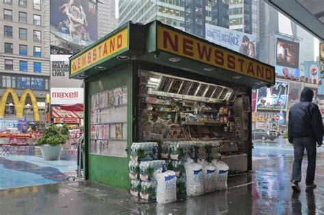 Newsstand | Newspaper stand, Kiosk, New york