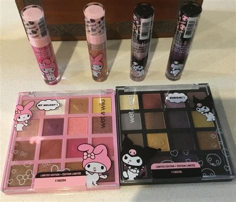 Wet N Wild Sanrio My Melody and Kuromi Makeup Set & 4 Lip Glosses ...
