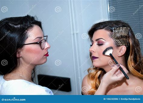 Artistry Unleashed: Makeup Artist Creating Magic on Beauty Young Girl S ...