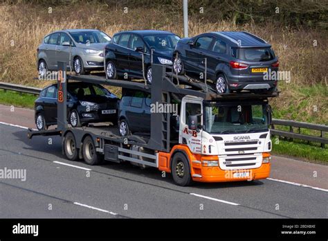 Auto transporter, car transporter carrier; Motorway heavy bulk Haulage ...