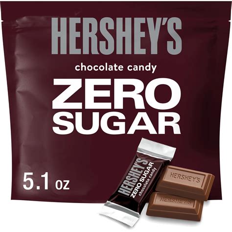 Pack of 2 - Hersheys Zero Sugar Chocolate Candy Bag, 5.1 Oz Packaging ...